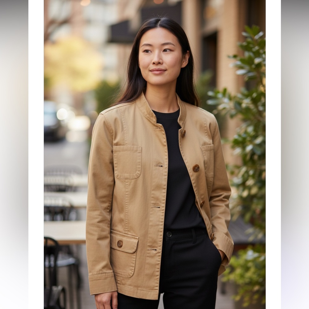 Emma James Petite Jacket, Khaki, sz 18 Petite